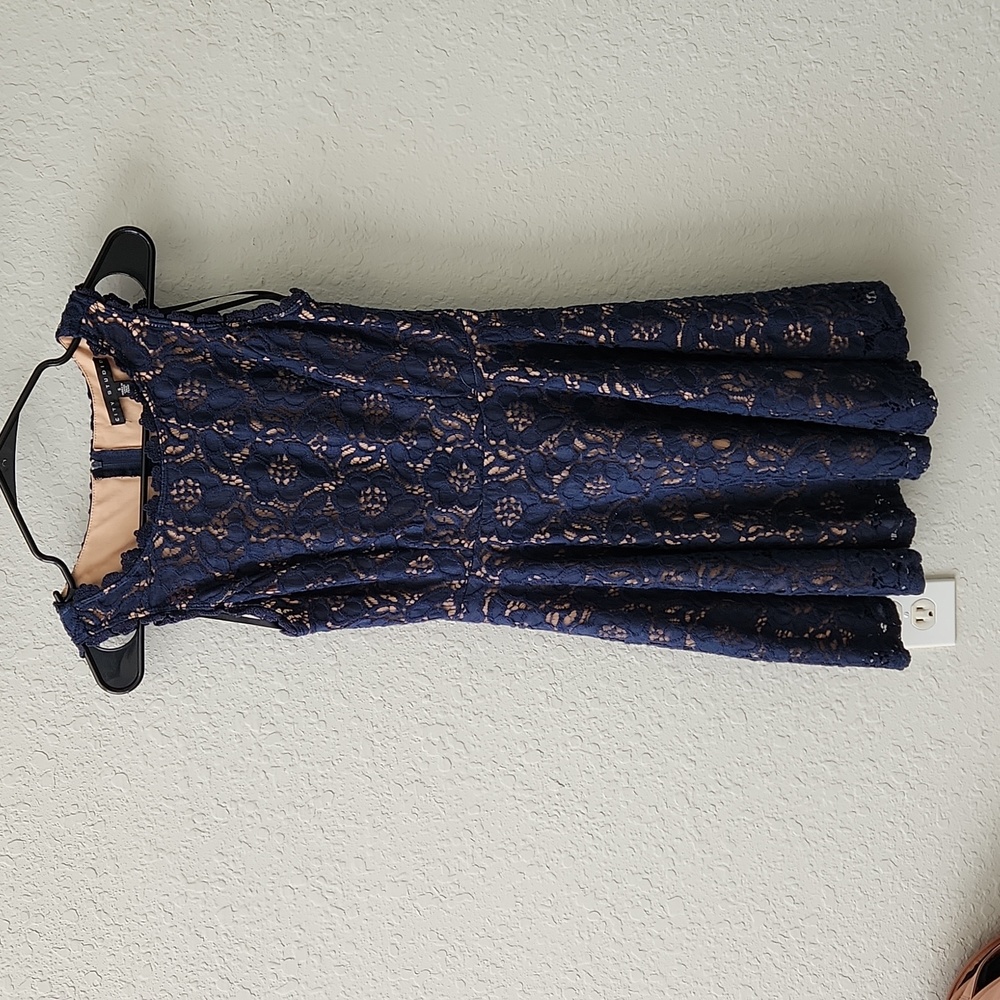 Navy and Nude dress, size 5, City Studio
